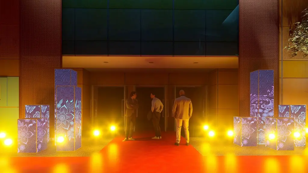 Acrylic Lighted Poles (Black) [Various Measurements][Sets of 4]