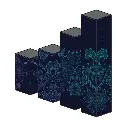 Acrylic Lighted Poles (Black) [Various Measurements][Sets of 4]