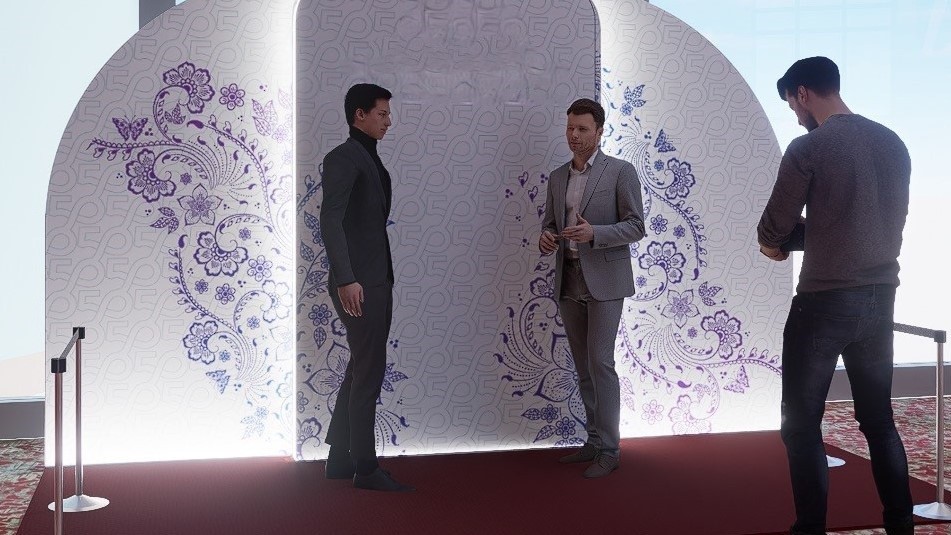 Interview Backdrop [8ft (H) x 12.9ft (W)]