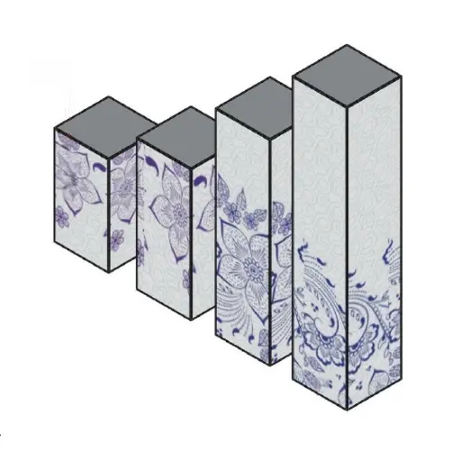 [1101301689E] Acrylic Lighted Poles (White) [Various Measurements][Sets of 4]