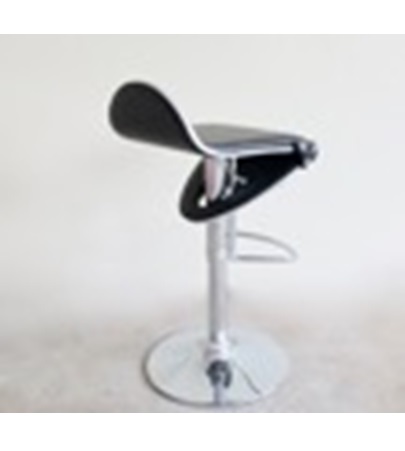 [2002351008E] Barstool (Black/Leather) [510mm (W) x 430mm (D) x 1050mm (H)]