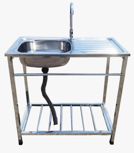 [1101861505E] Stainless Steel Sink with Stand