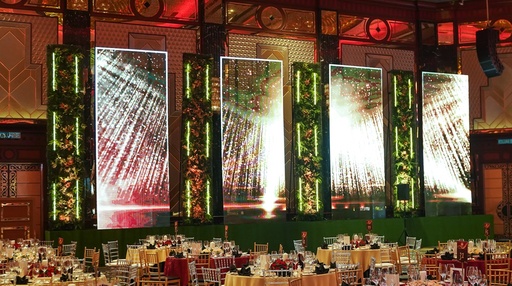 [2000021731E] Standing Structure with Artificial Leaves [5000mm (H) 2000mm (W) x 720mm (D)]