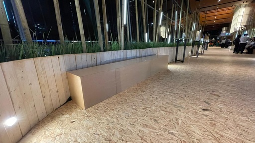 [2000201687E] Timber Bench [3m (L) x 0.45m (H)]