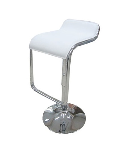 [2002351010E] Barstool (White/Square) [510mm (W) x 430mm (D) x 1050mm (H)]