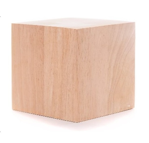 [2002351004E] Wooden Stool [450mm (L) x 460mm (W) x 455mm (H)]
